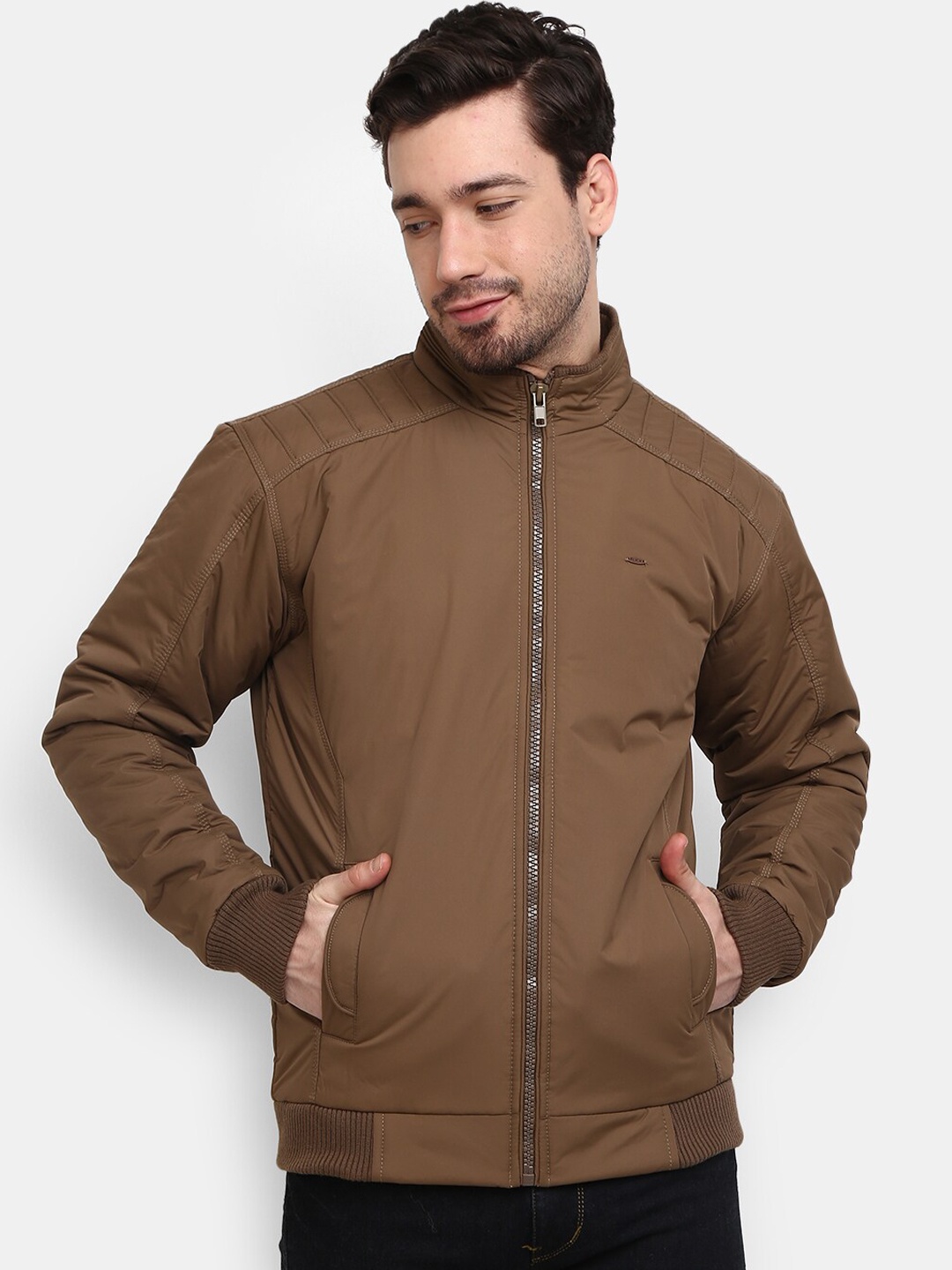 

V-Mart Men Brown Lightweight Cotton Padded Jacket