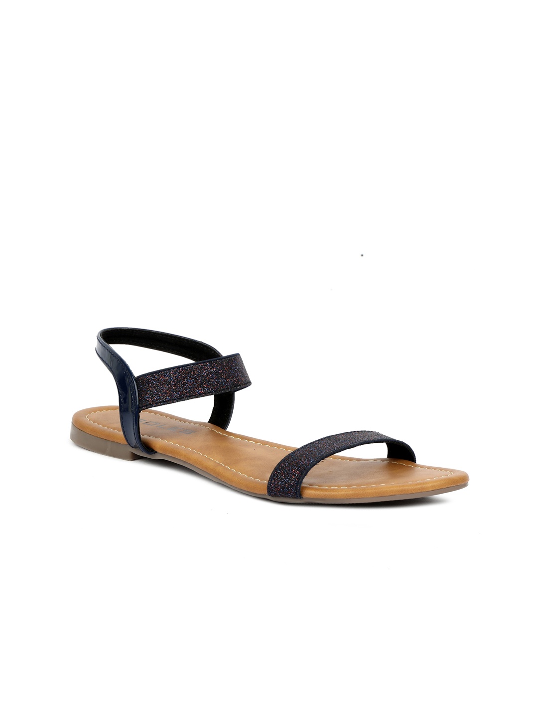 

SOLES Women Black Open Toe Flats, Pink
