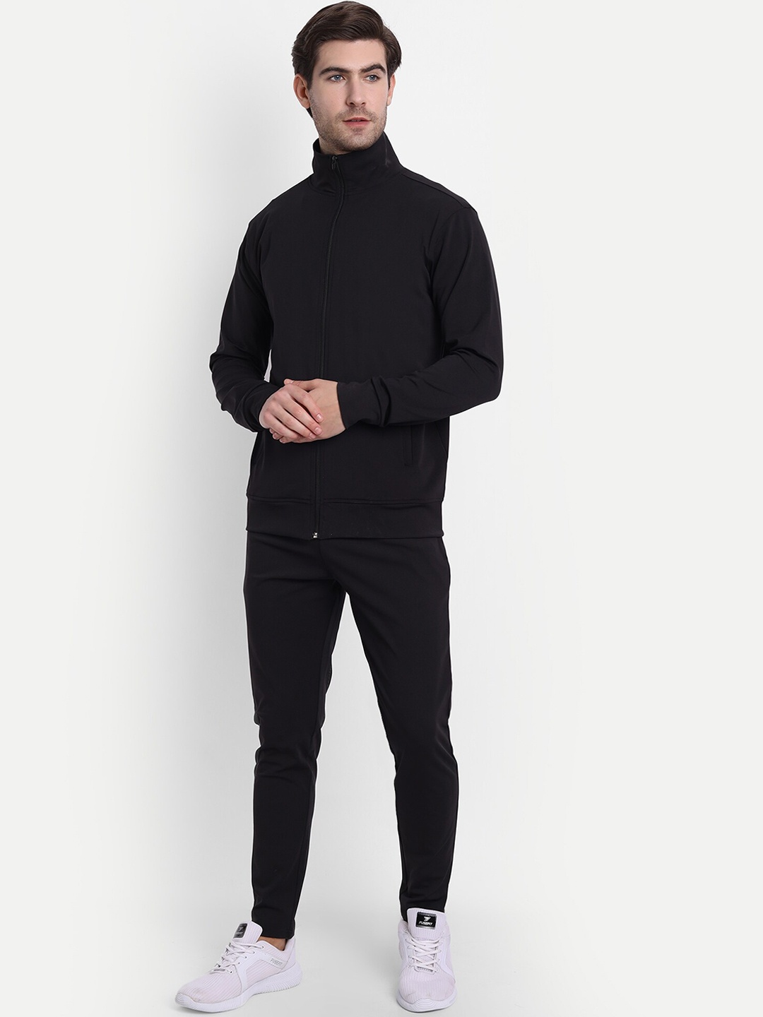 

MKKO Men Black Solid Tracksuits