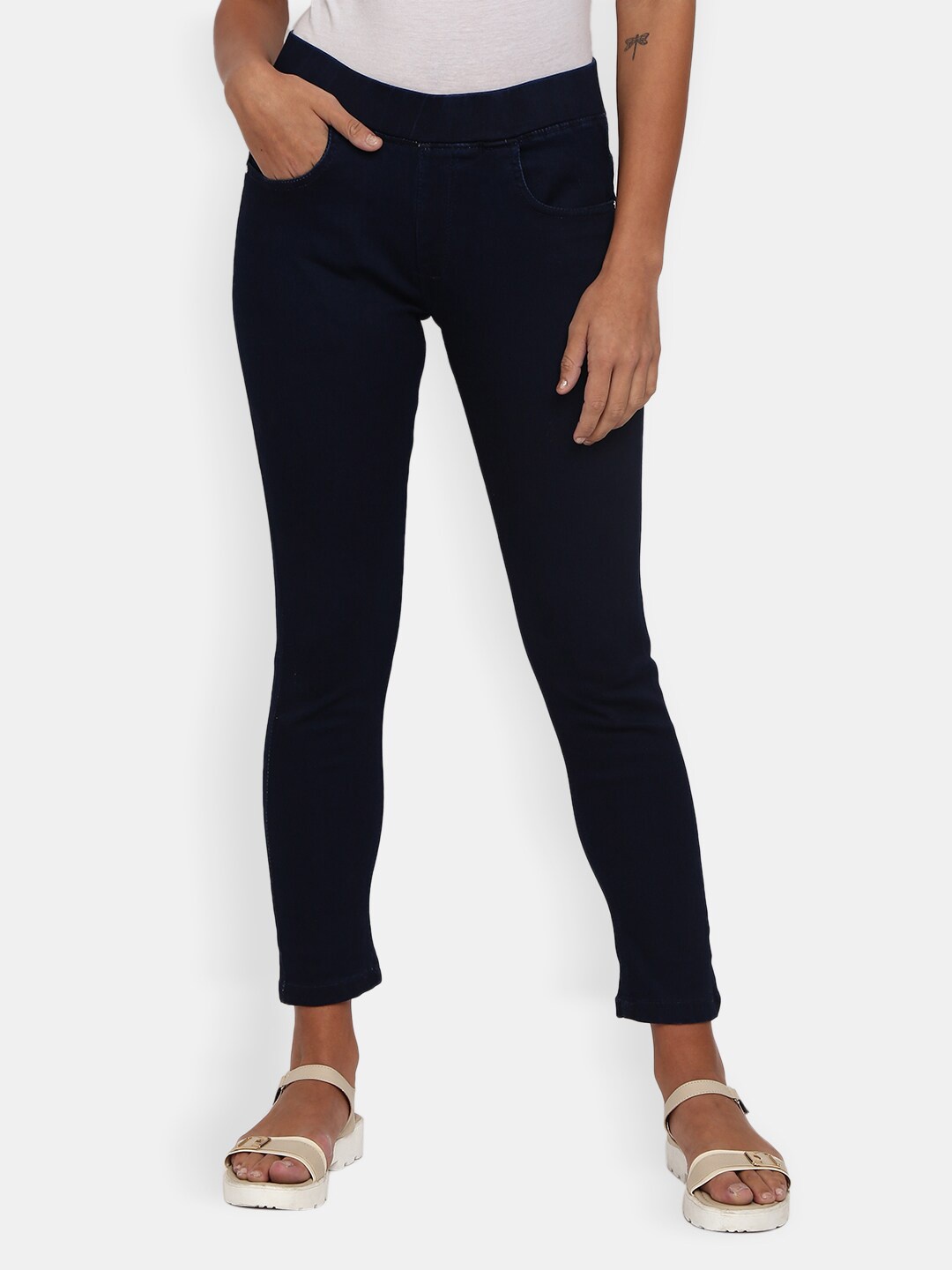 

V-Mart Women Navy Blue Denim Jegging