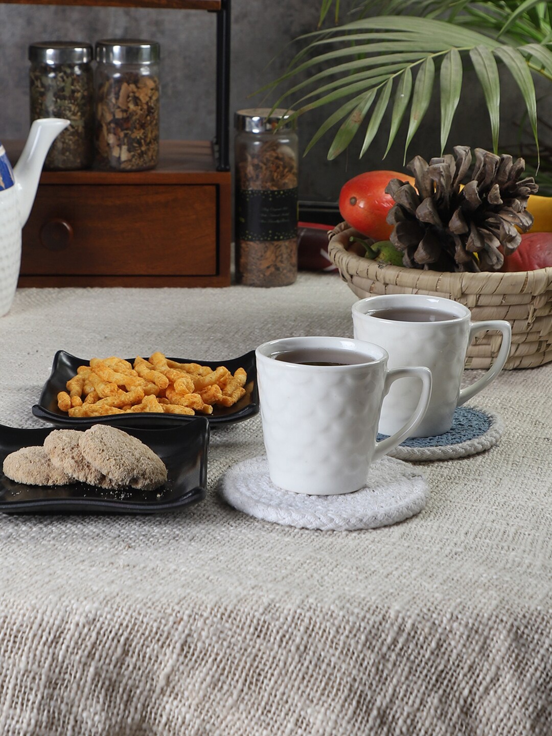 

CDI White 8 Pieces Dishwasher And Microwave Safe Ceramic Coffee Set