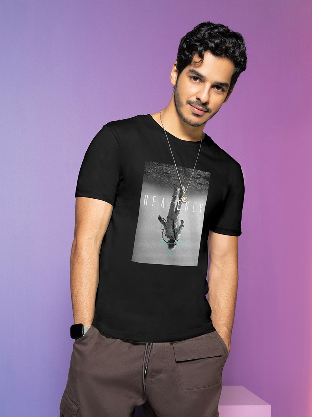 

Bewakoof Men Black Printed T-shirt