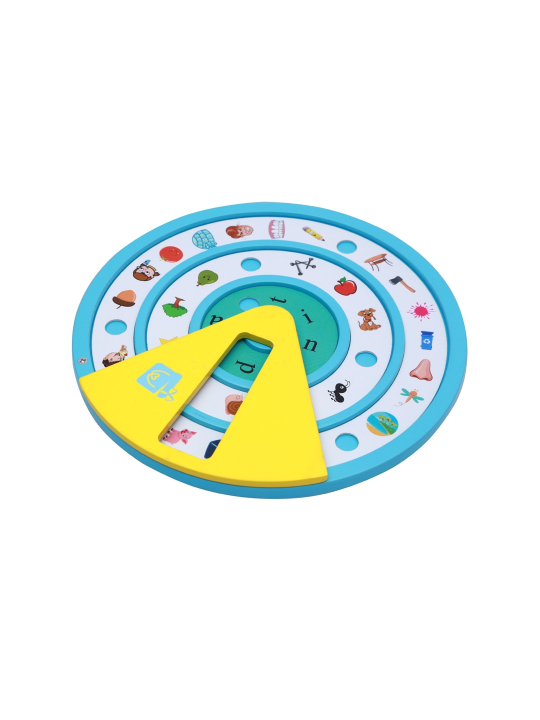 

wonderLearn Kids White & Blue Phonics Wheel Game