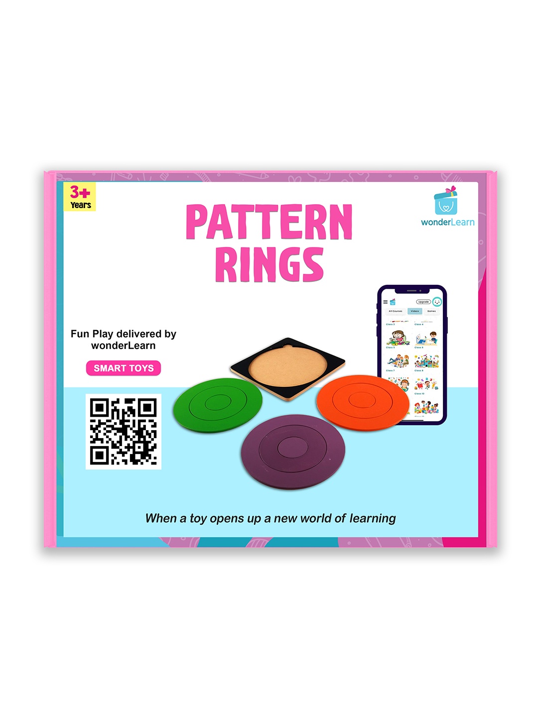 

wonderLearn Kids Colourful Pattern Ring, Green