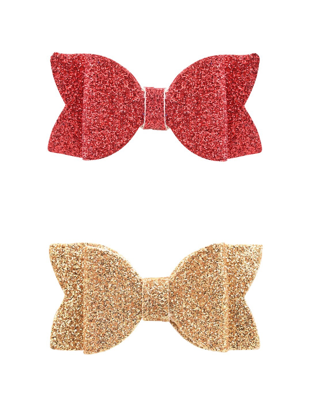

Aye Candy Girls Red & Gold-Toned Set of 2 Alligator Hair Clip