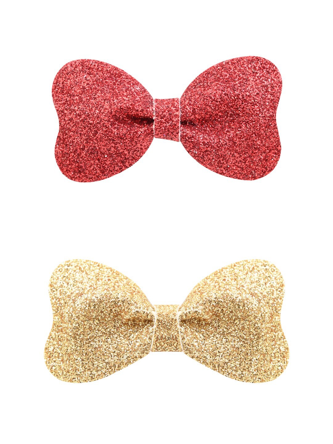 

Aye Candy Girls Gold-Toned & Red Set of 2 Alligator Hair Clip