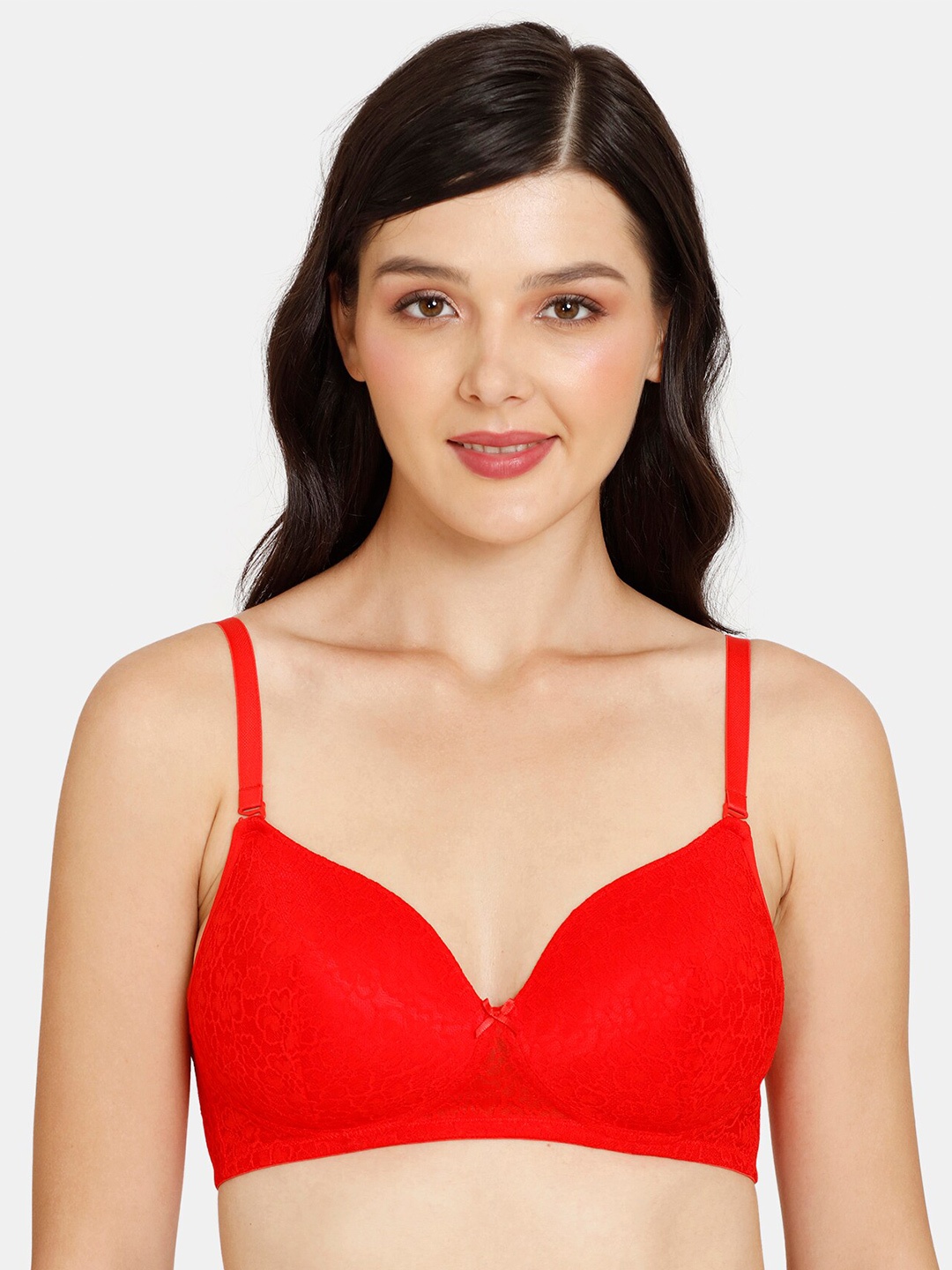 

Rosaline by Zivame Red Lightly Padded Bra