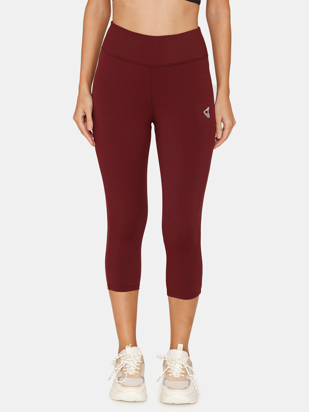 

Zelocity by Zivame Women Maroon Skinny Fit Capris