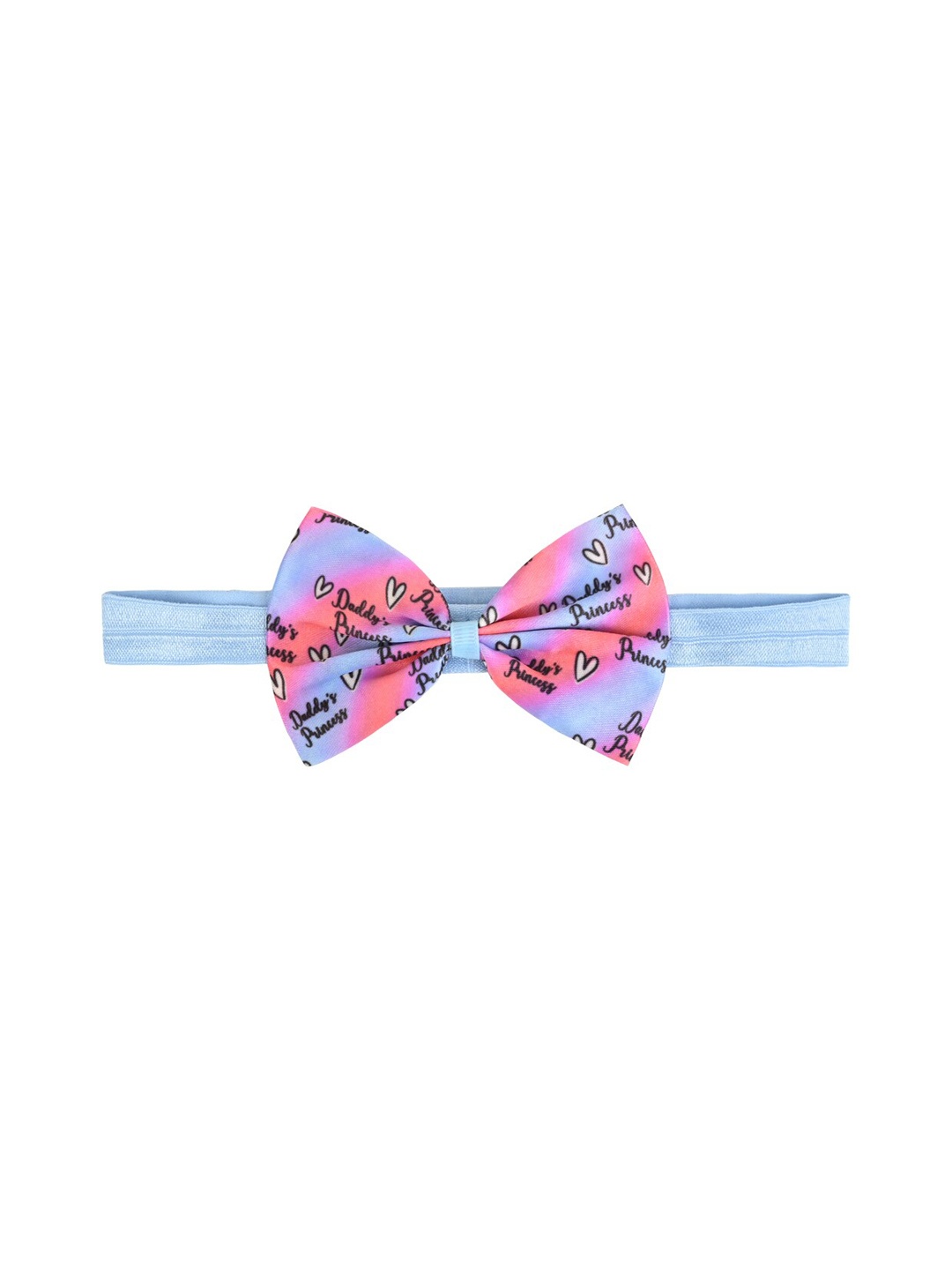 

Aye Candy Girls Blue & Pink Daddy's Princess Bow Chill Wrap Headband