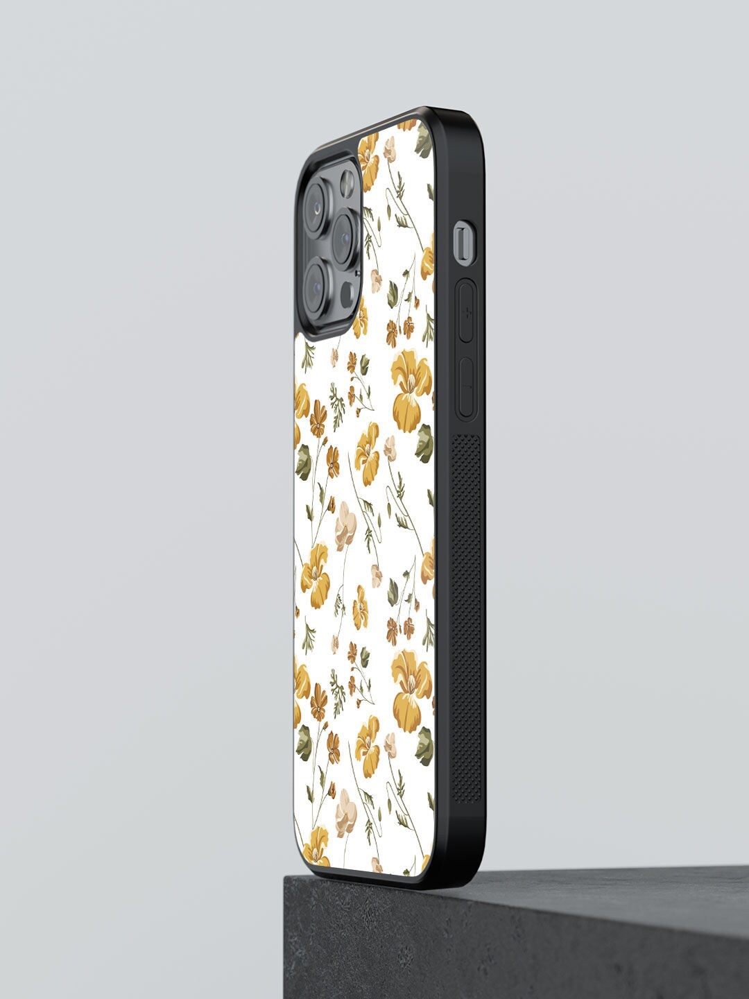 

macmerise White Printed SK Shining Prim Rose Design iPhone 13 Pro Phone Back Case