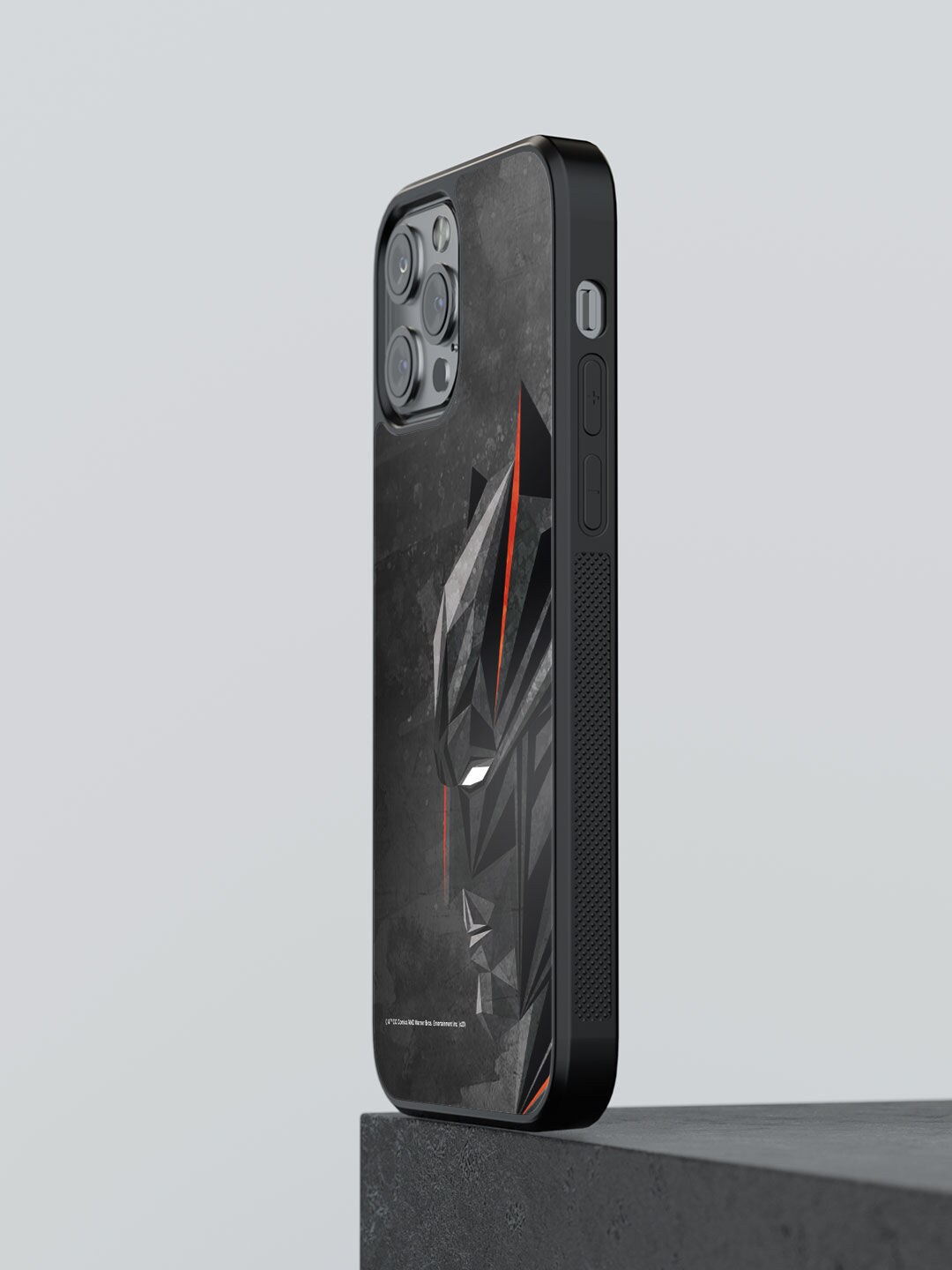 

macmerise Black Batman Geometric Design IPhone 13 Pro Max Bumper Phone Back Case