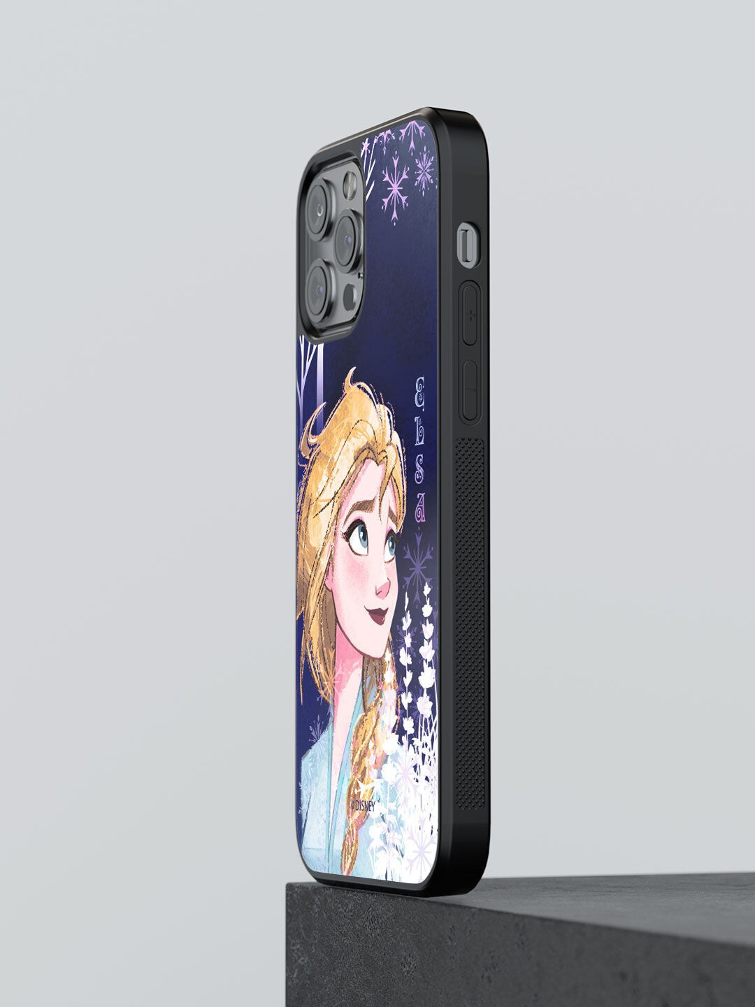 

macmerise Blue Printed Strong Elsa Design iPhone 13 Pro Bumper Phone Back Case