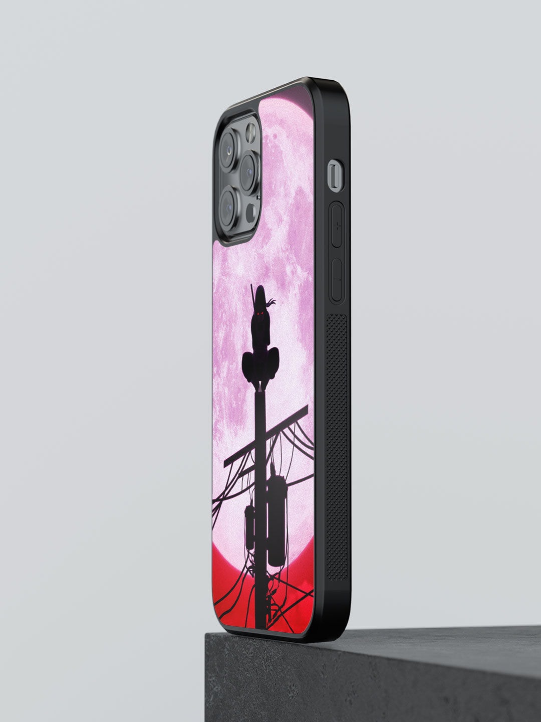 

macmerise Pink & Red Itachi Uchiha Design iPhone 13 Pro Max Bumper Phone Back Case