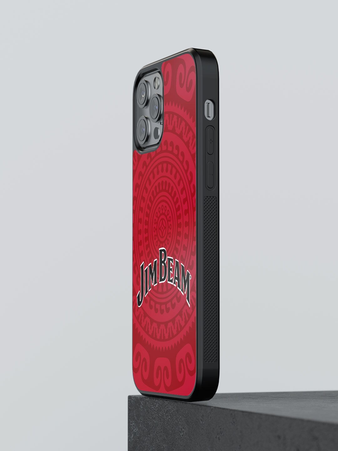 

Macmerise Red & Black Jim Beam Kakau Design iPhone 13 Pro Max Bumper Back Case