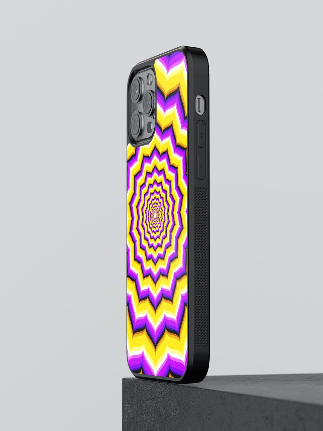 

macmerise Purple & Yellow Printed Soul Gazing Design iPhone 13 Pro Phone Back Case