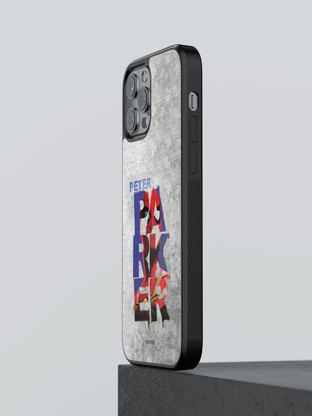 

macmerise Grey & Blue Printed Peter Parker Grunge Design iPhone 13 Pro Phone Covers