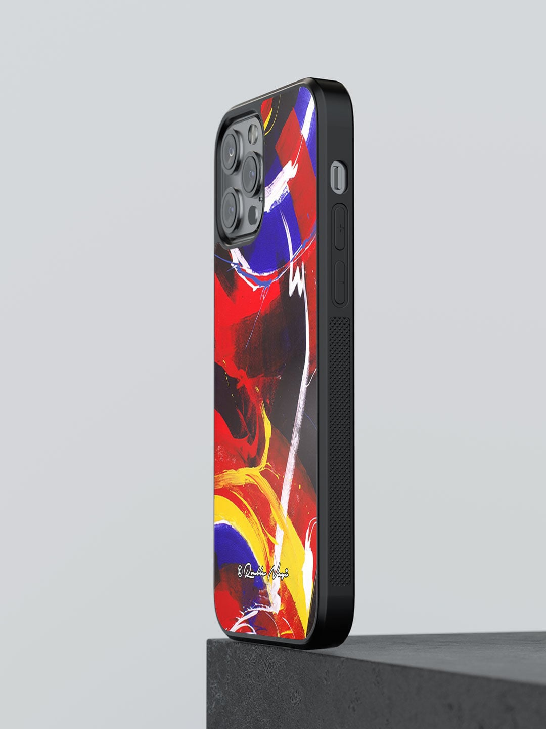 

macmerise Blue & Red New World Printed iPhone 13 Pro Bumper Mobile Phone Case