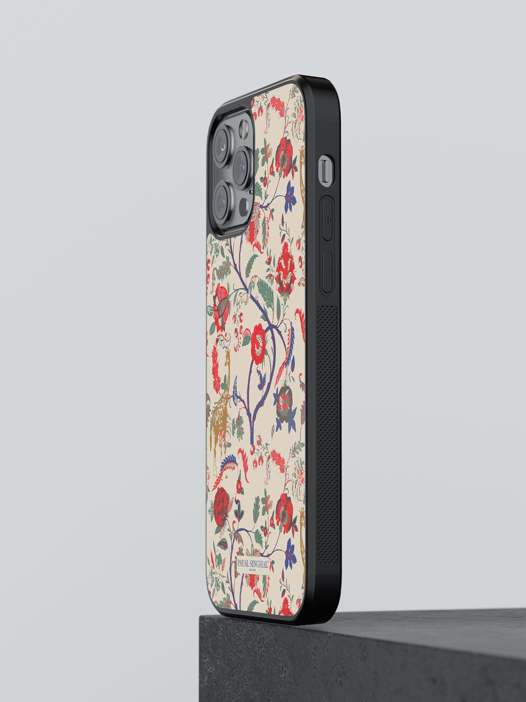 

macmerise Printed Payal Singhal Giraffe Print Design iPhone 13 Pro Bumper Phone Back Case, Cream