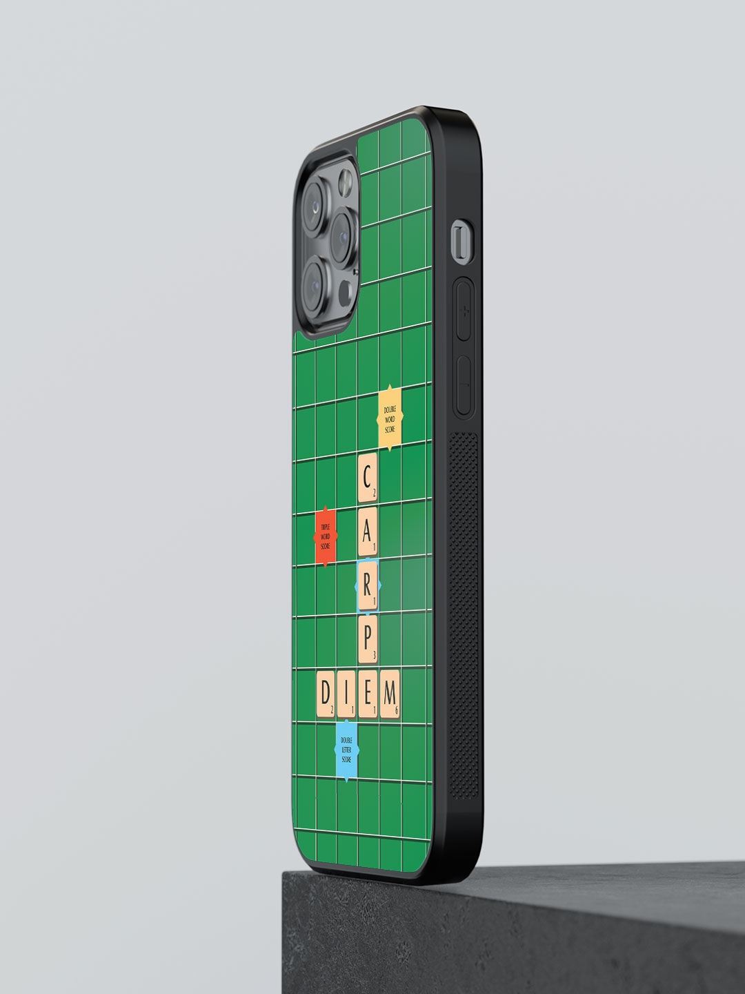 

macmerise Green Scrabble Game Design iPhone 13 Pro Bumper Phone Back Case