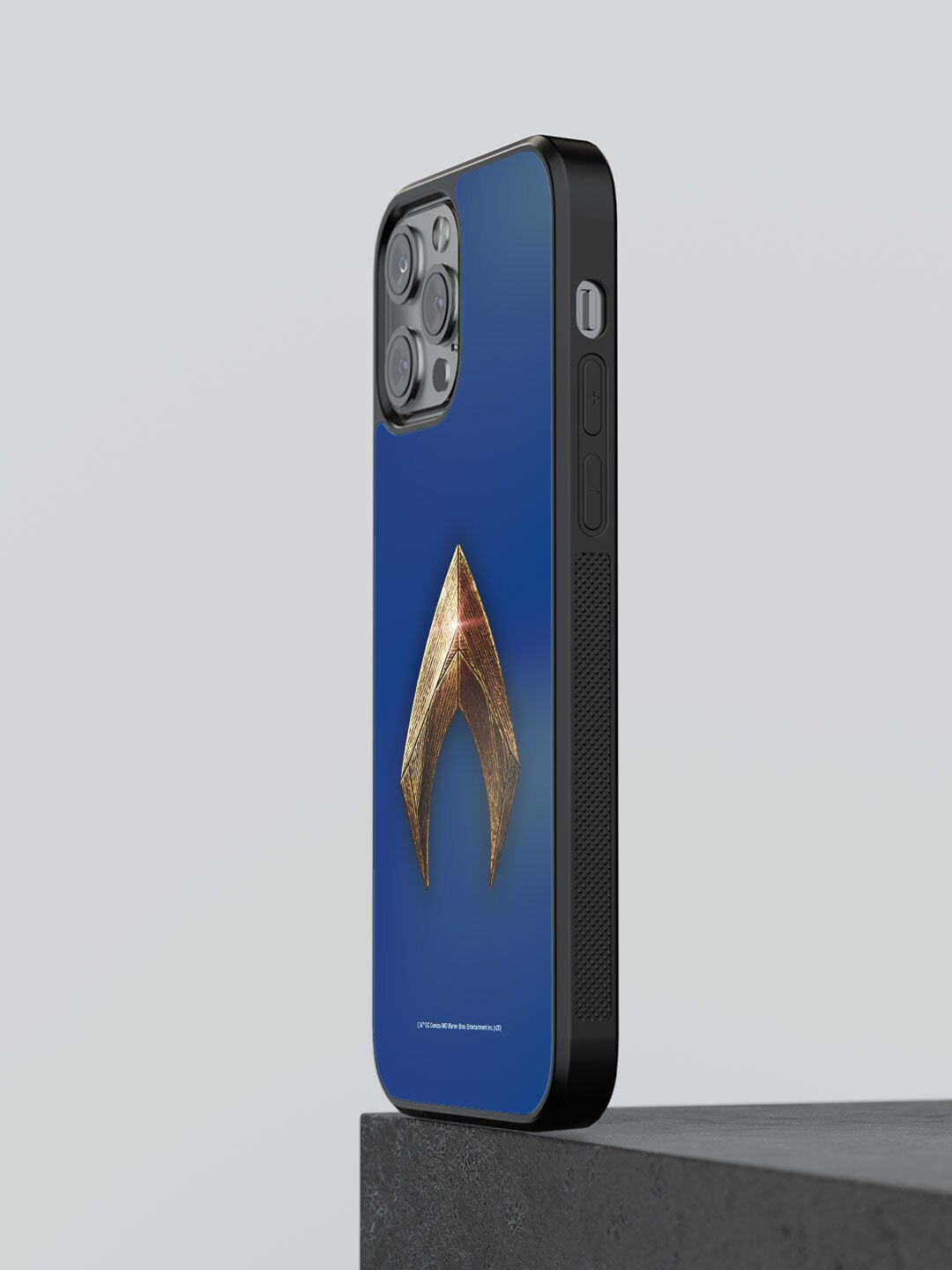 

macmerise Blue Printed Logo Aquaman Design iPhone 13 Pro Max Bumper Phone Back Case