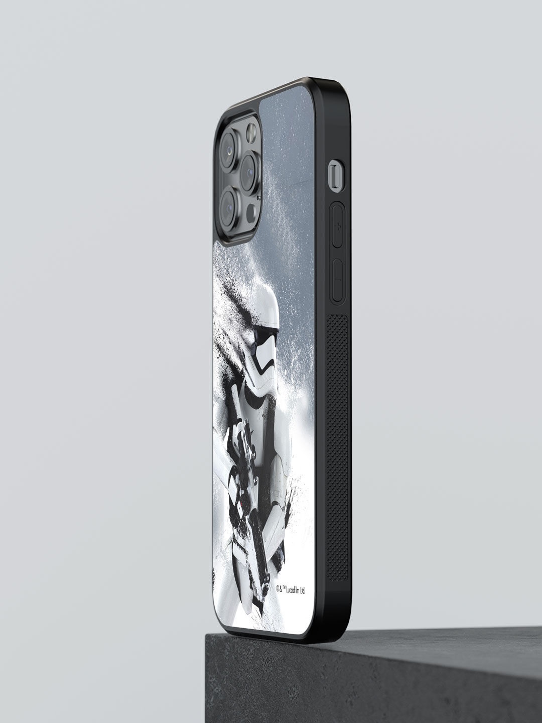 

macmerise Grey & White Printed Trooper Storm Design iPhone 13 Pro Phone Covers