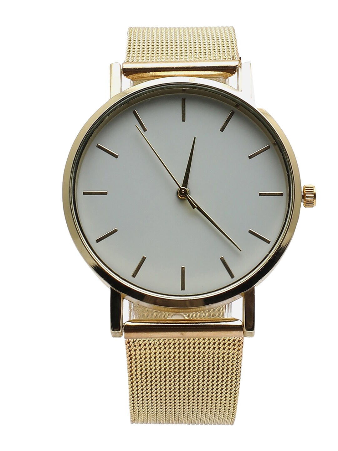 HAUTE SAUCE by Campus Sutra Women White Dial & Gold Analogue Watch AW22_HSWC1012-Gold