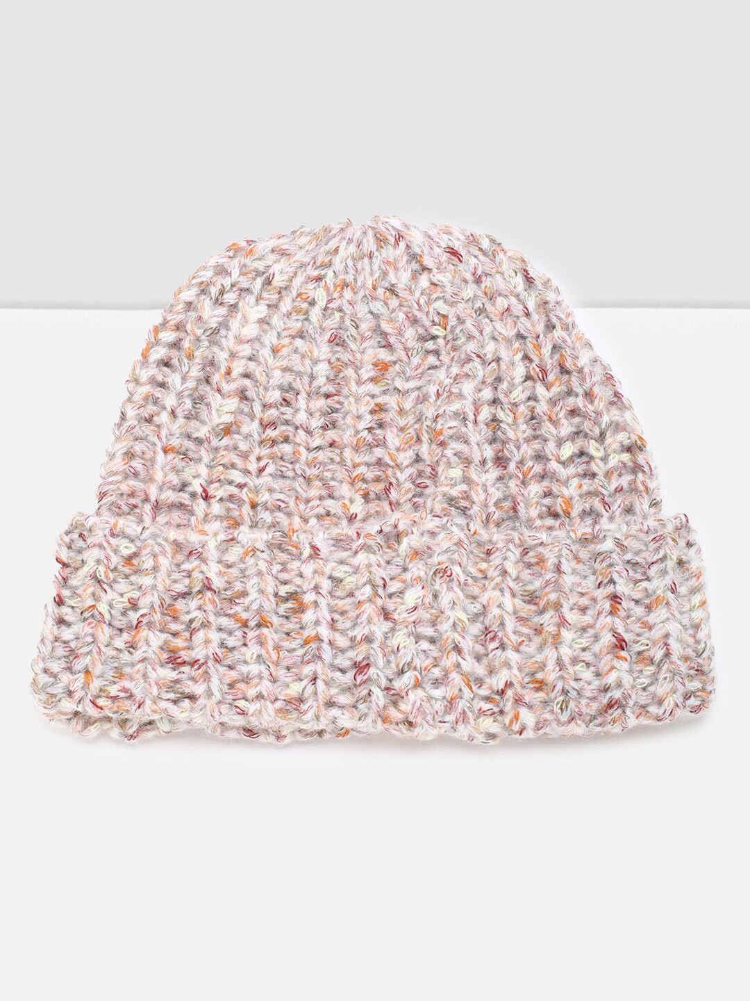 

max Women Nude-Coloured & Orange Beanie