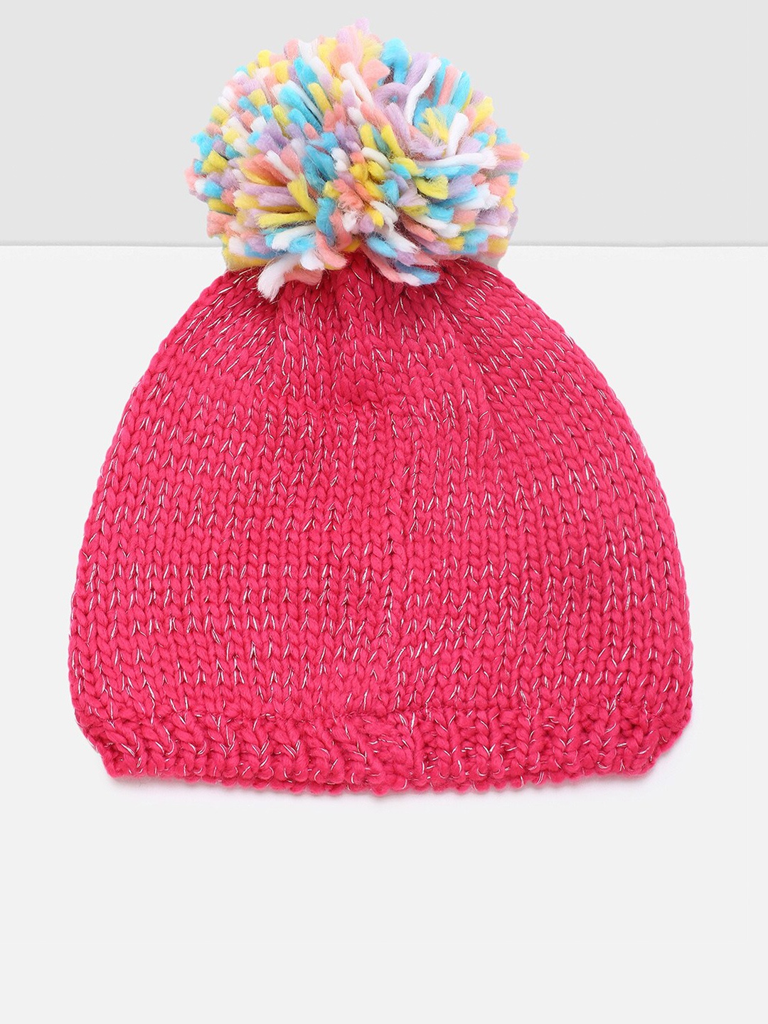 

max Girls Pink & Blue Beanie