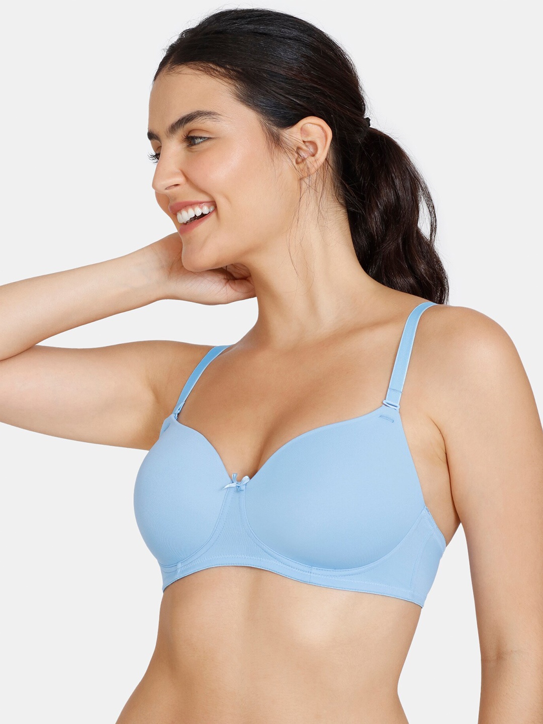 

Zivame Women Blue Underwired Lightly Padded Bra