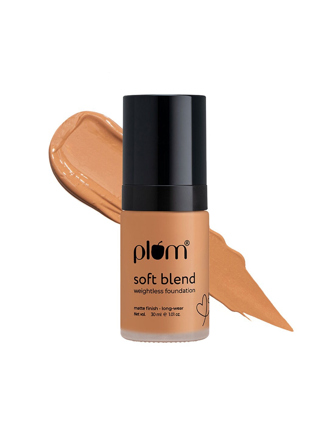 

Plum Soft Blend Long Wear Matte Finish Weightless Foundation 30ml - Tan Glow 130N, Beige