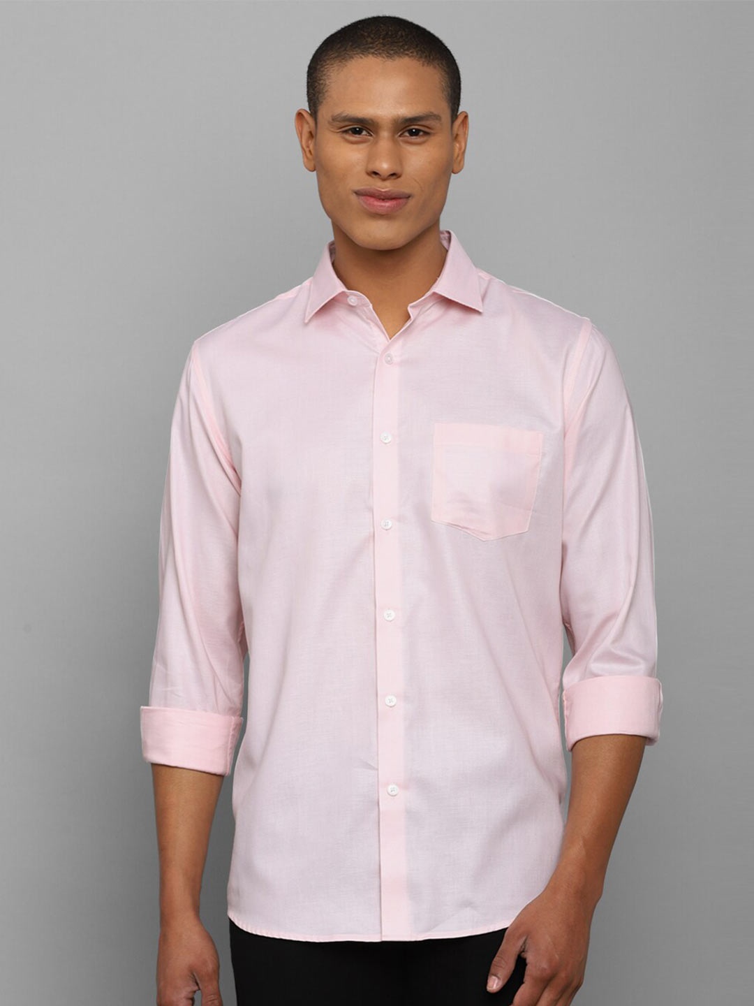 

Allen Solly Men Pink Comfort Slim Fit Cotton Casual Shirt