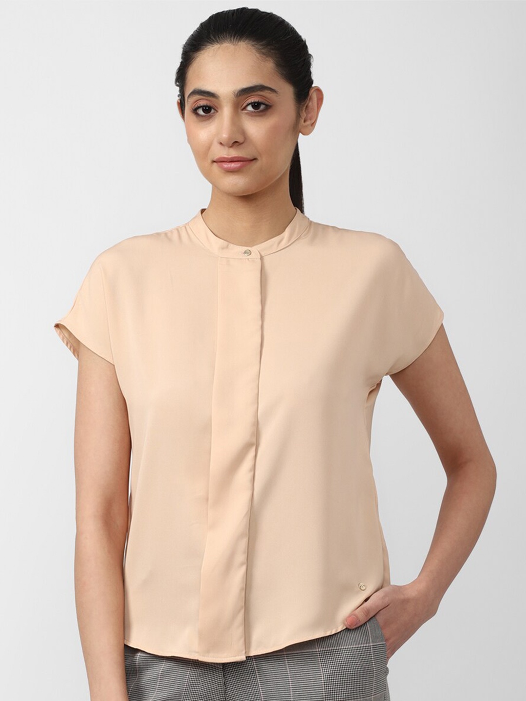 

Van Heusen Woman Beige Casual Shirt