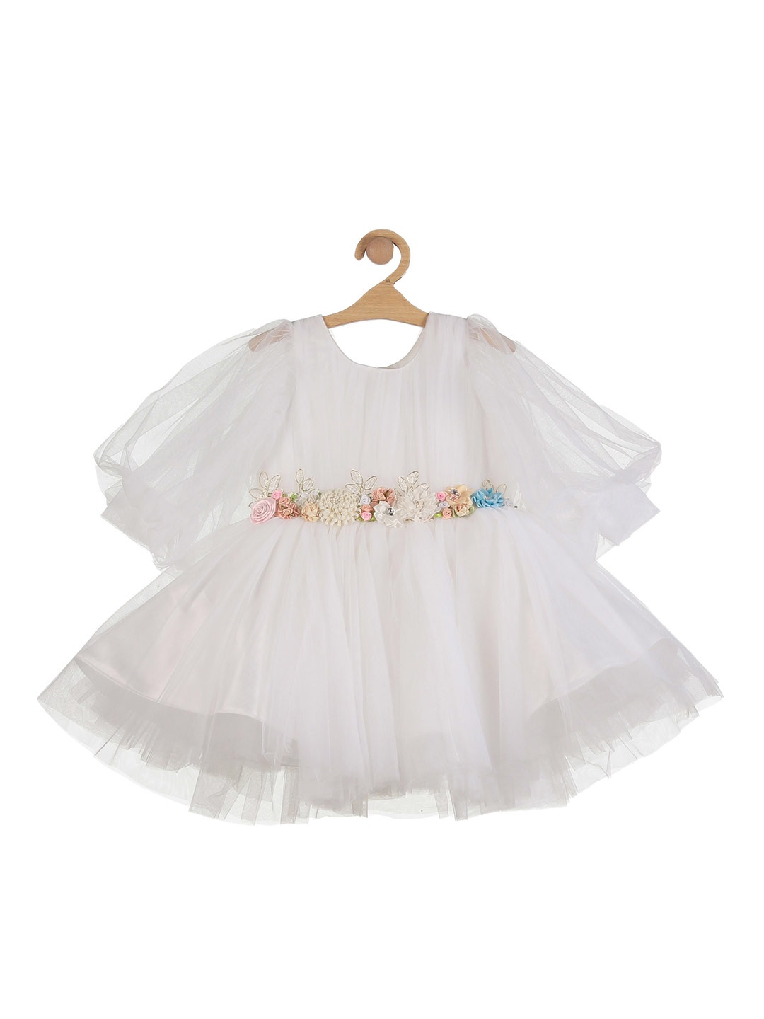 

Lil Lollipop White Embellished Dress