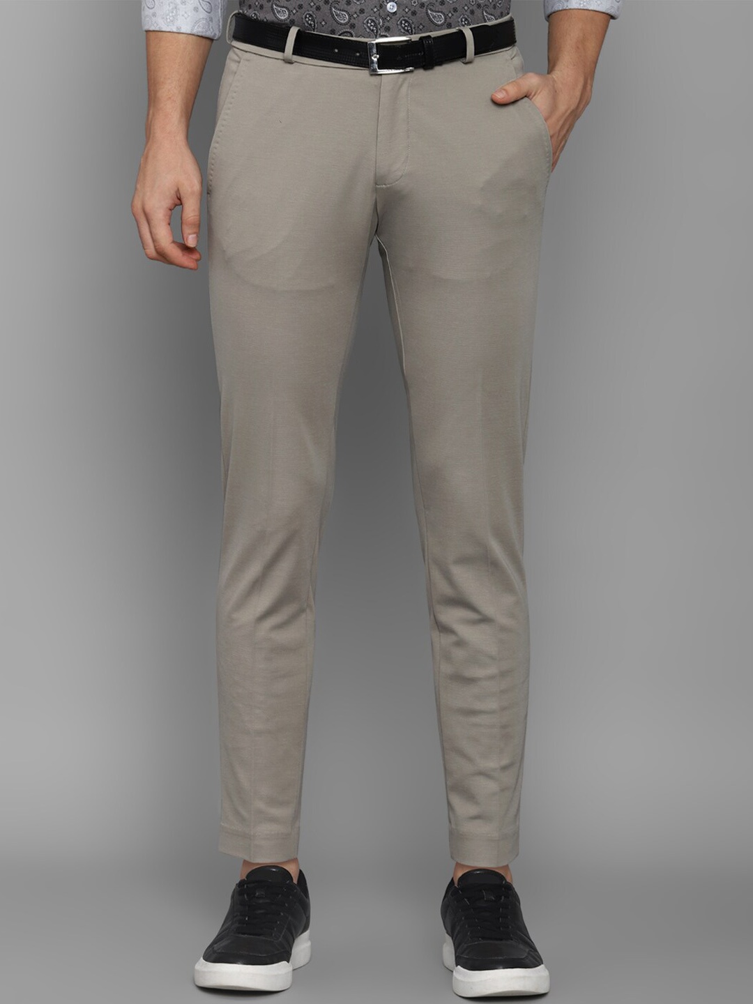 

Allen Solly Men Grey Slim Fit Casual Trouser