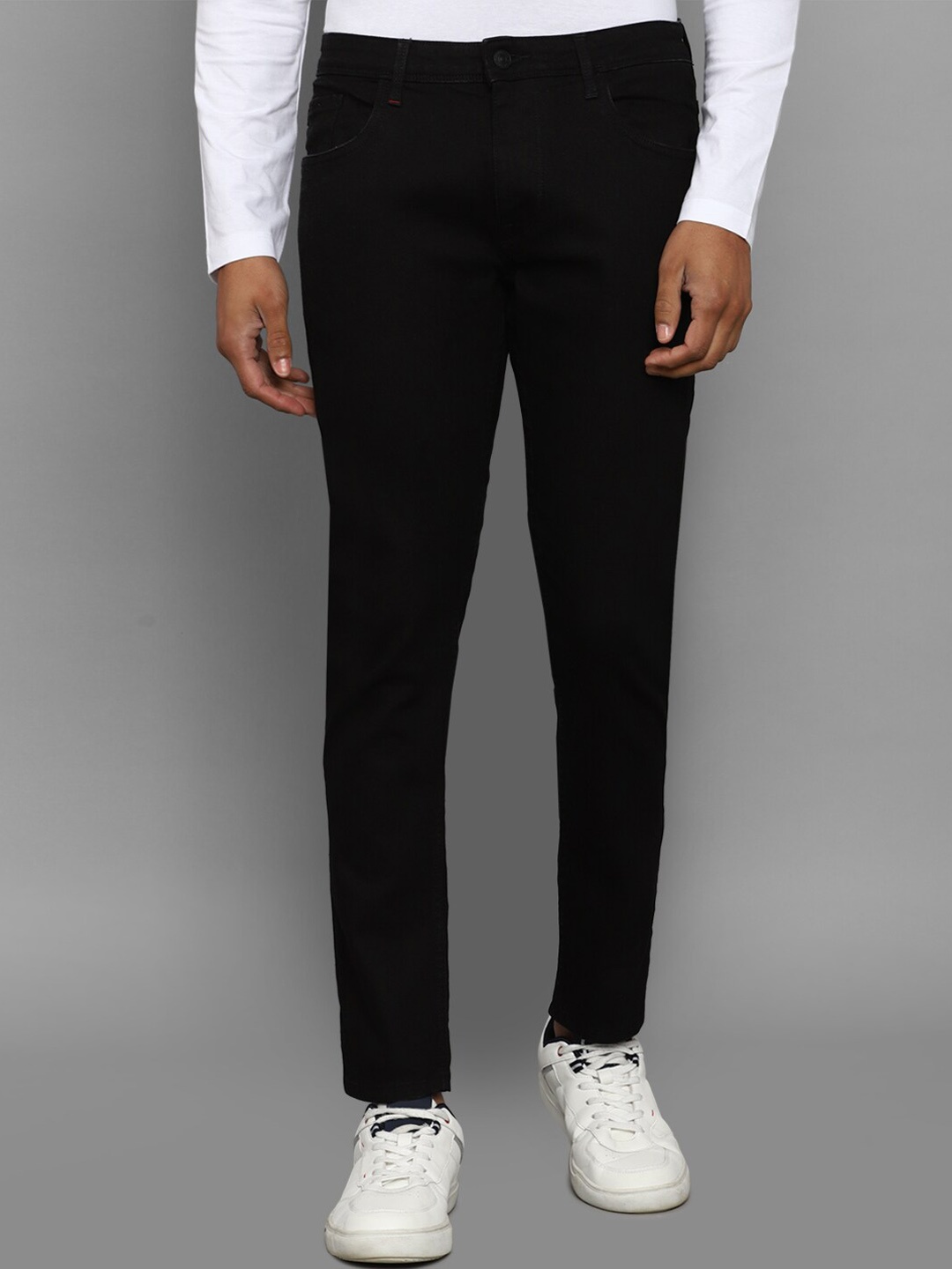 

Allen Solly Men Black Slim Fit Cotton Casual Trouser