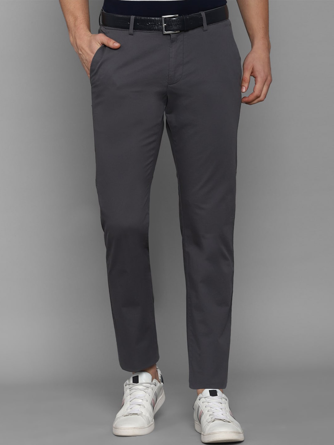 

Allen Solly Sport Men Grey Slim Fit Trousers