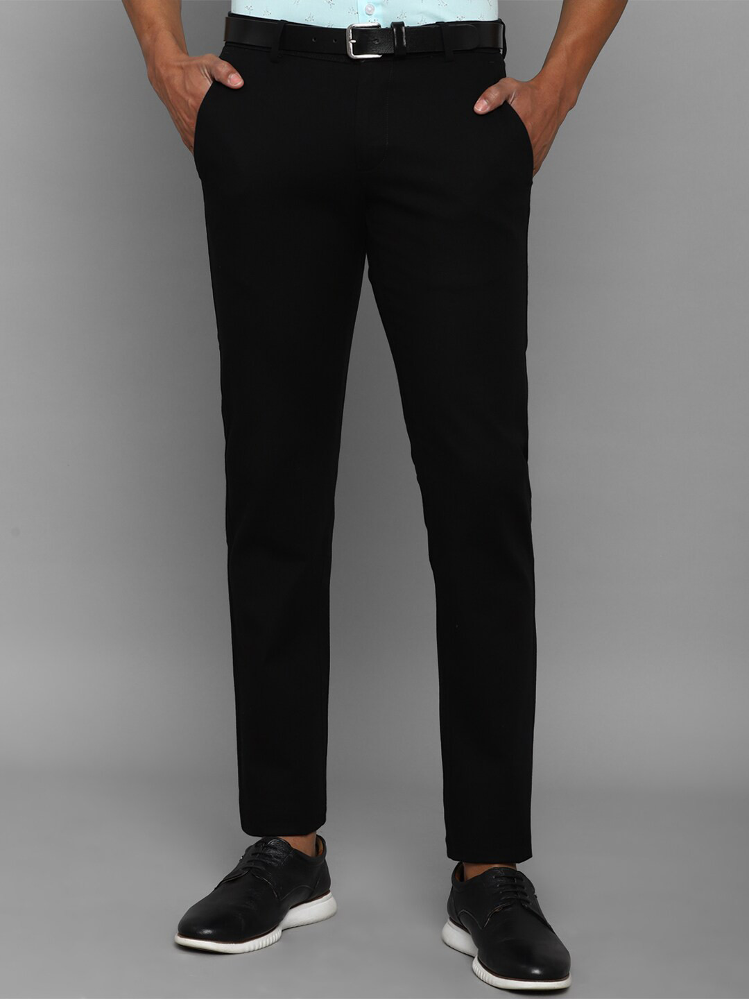

Allen Solly Sport Men Black Slim Fit Trousers