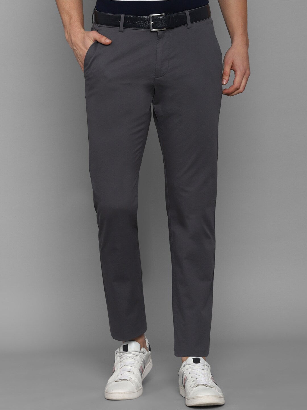 

Allen Solly Sport Men Grey Slim Fit Trousers