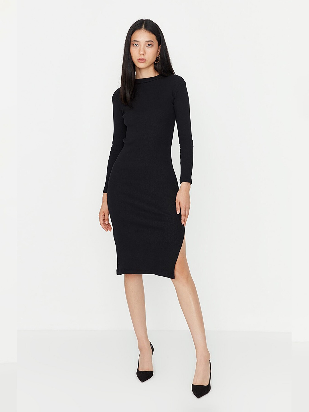 

Trendyol Women Black Sheath Dress