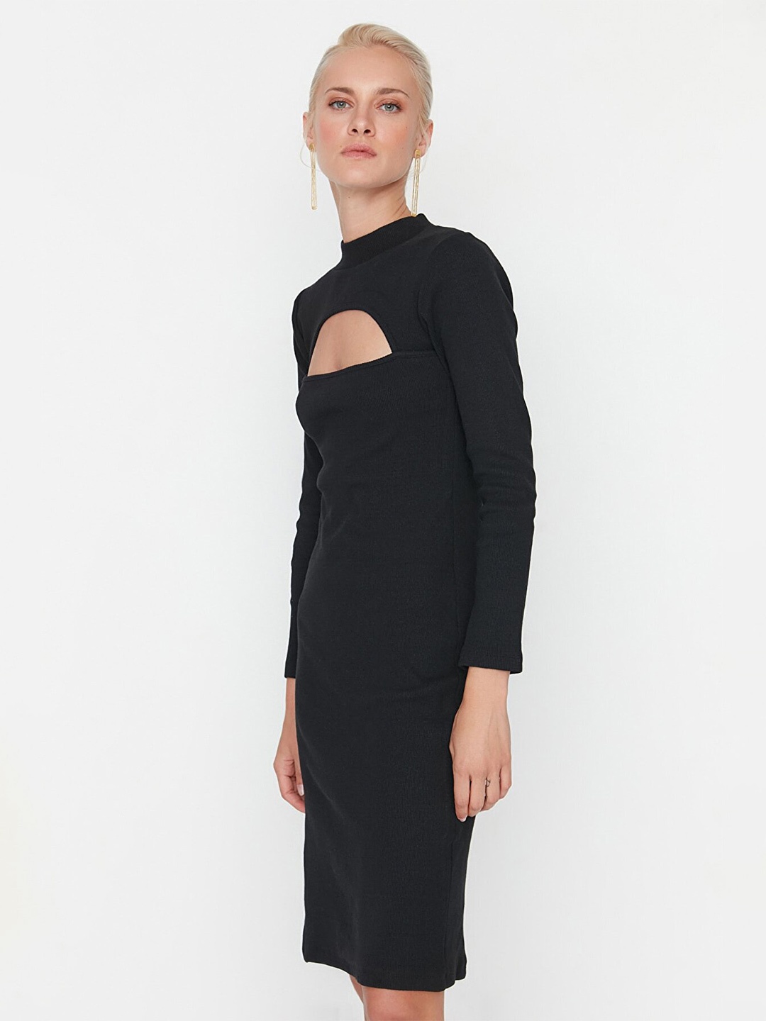

Trendyol Women Black Bodycon Dress