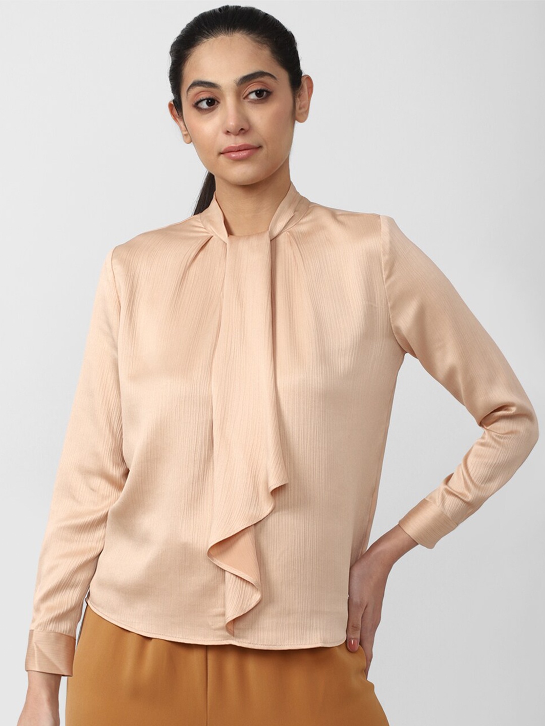 

Van Heusen Woman Beige Solid Top