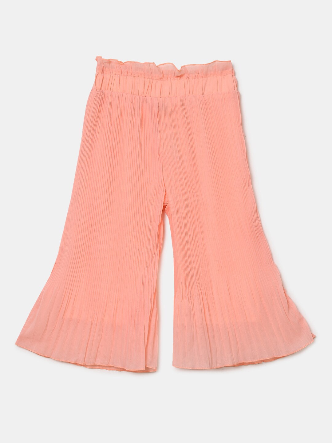 

V-Mart Girls Pink Solid Georgette Harem Pants