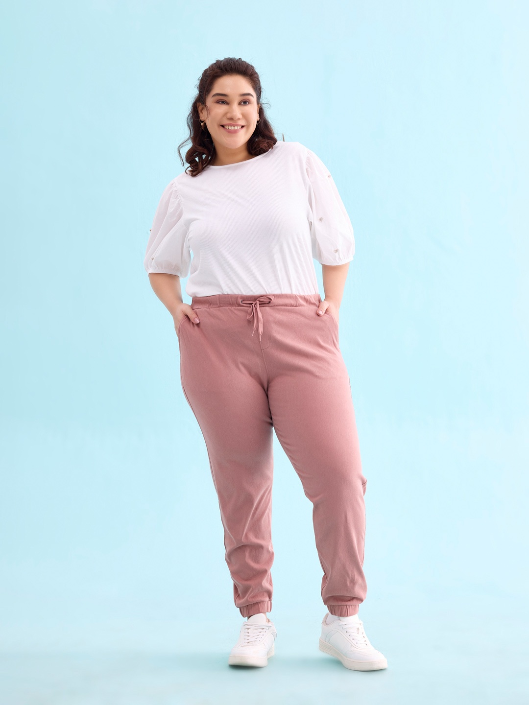 

Go Colors Women Pink Solid Sports Jogger