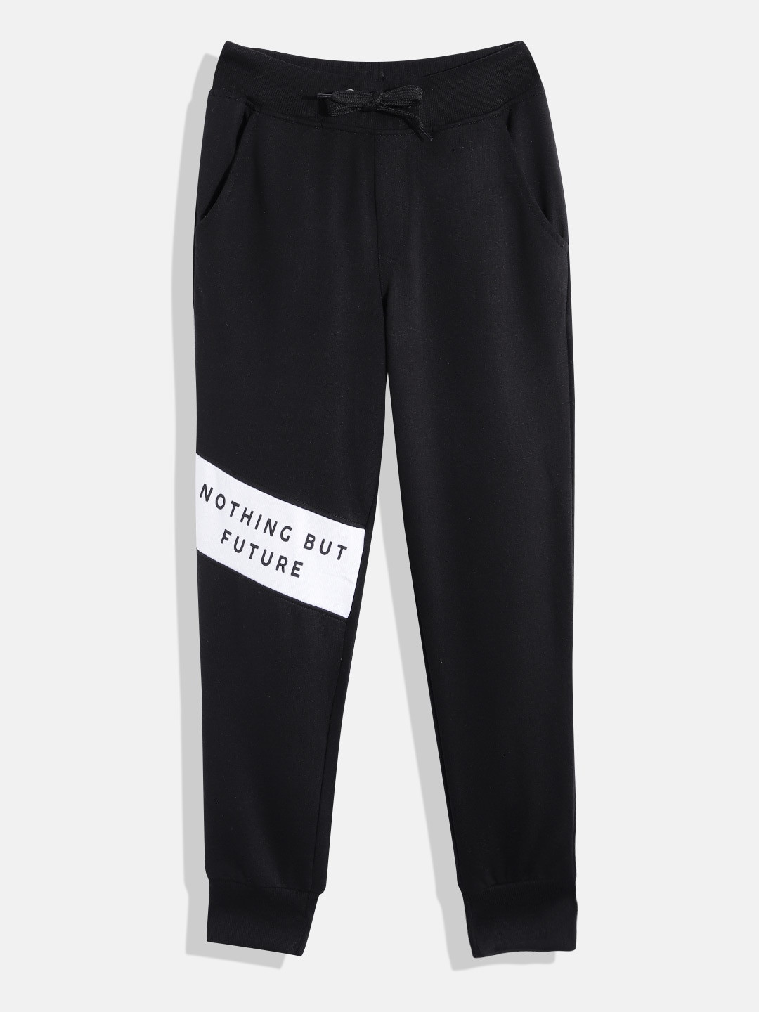 

YK Boys Pure Cotton Joggers, Black