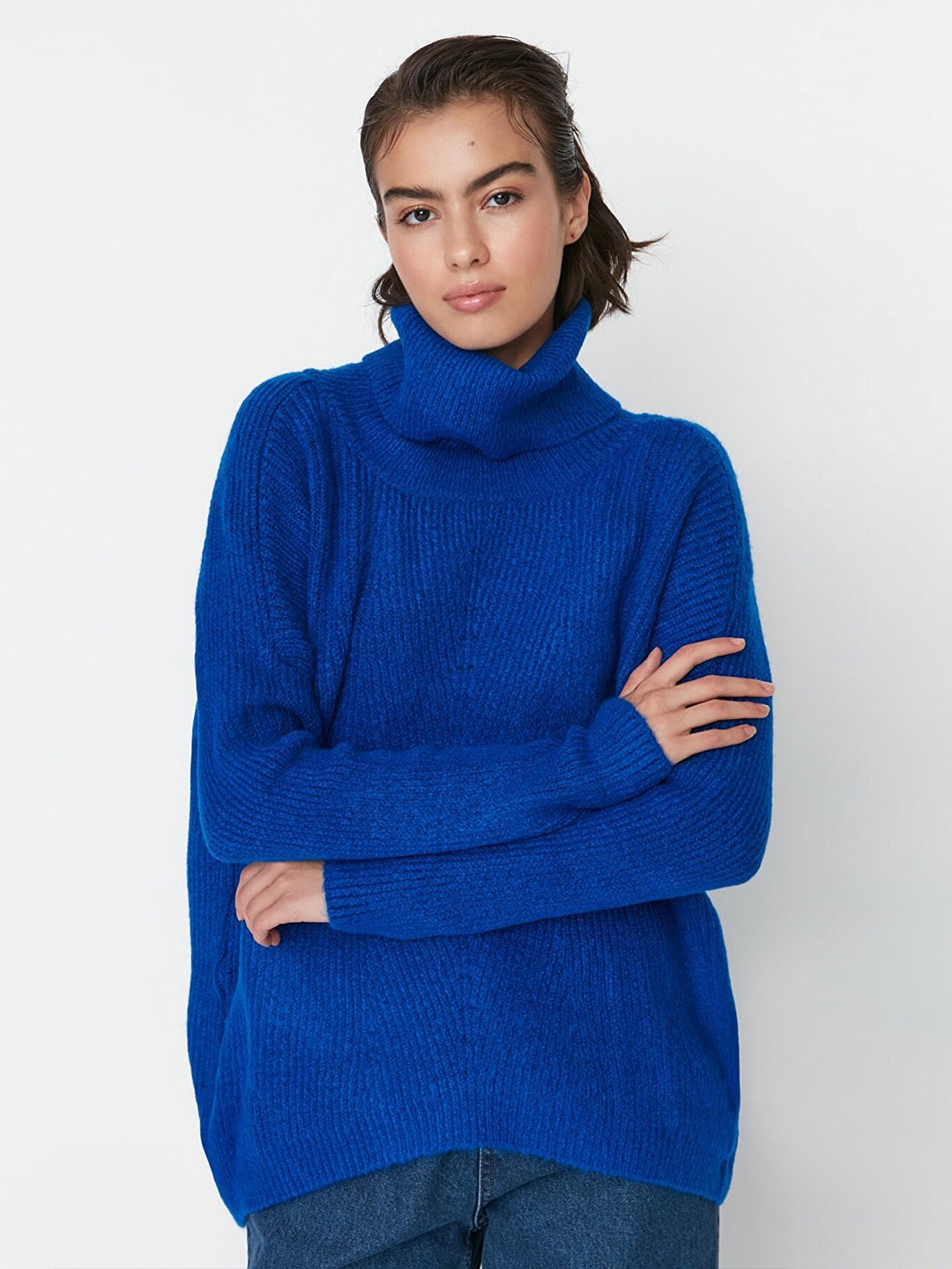 

Trendyol Women Blue Pullover