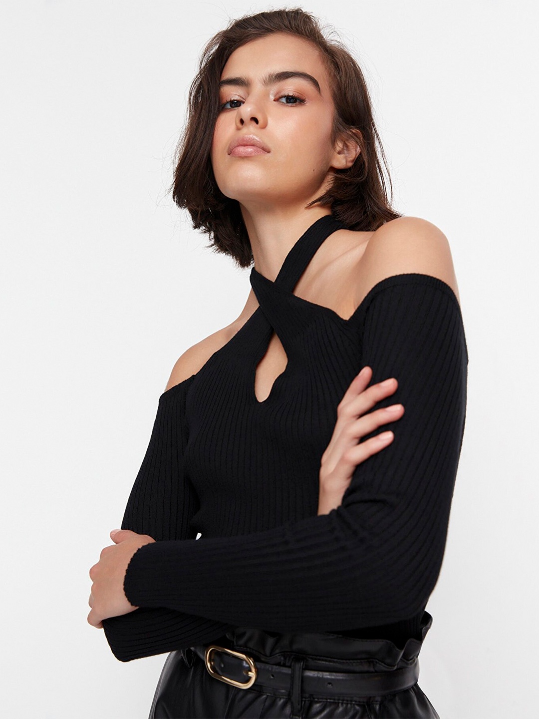 

Trendyol Women Black Pullover