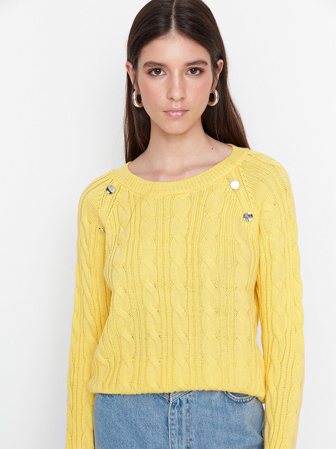 

Trendyol Women Pullover, Yellow