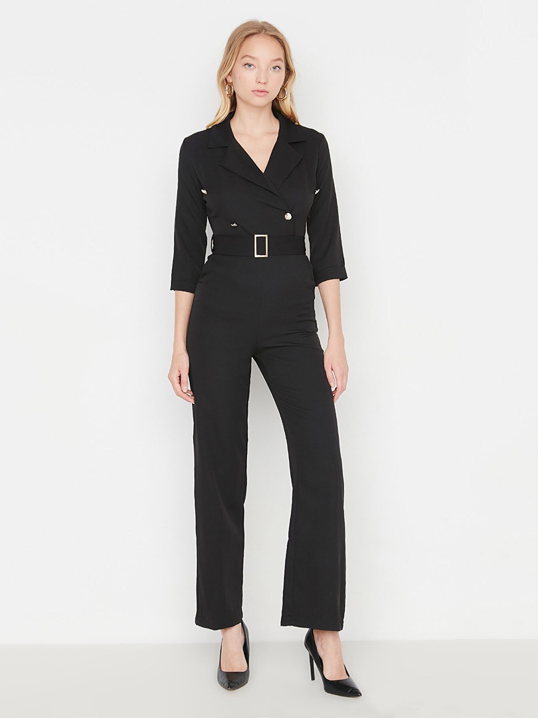 

Trendyol Women Black Basic Jumpsuit