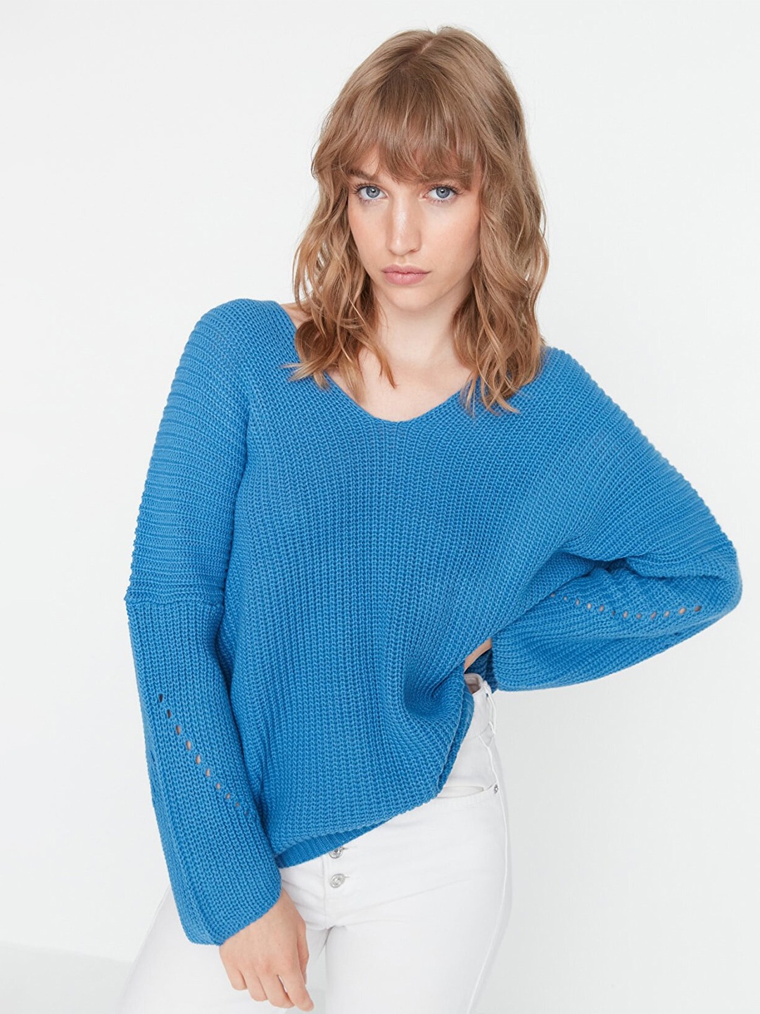 

Trendyol Women Blue Pullover
