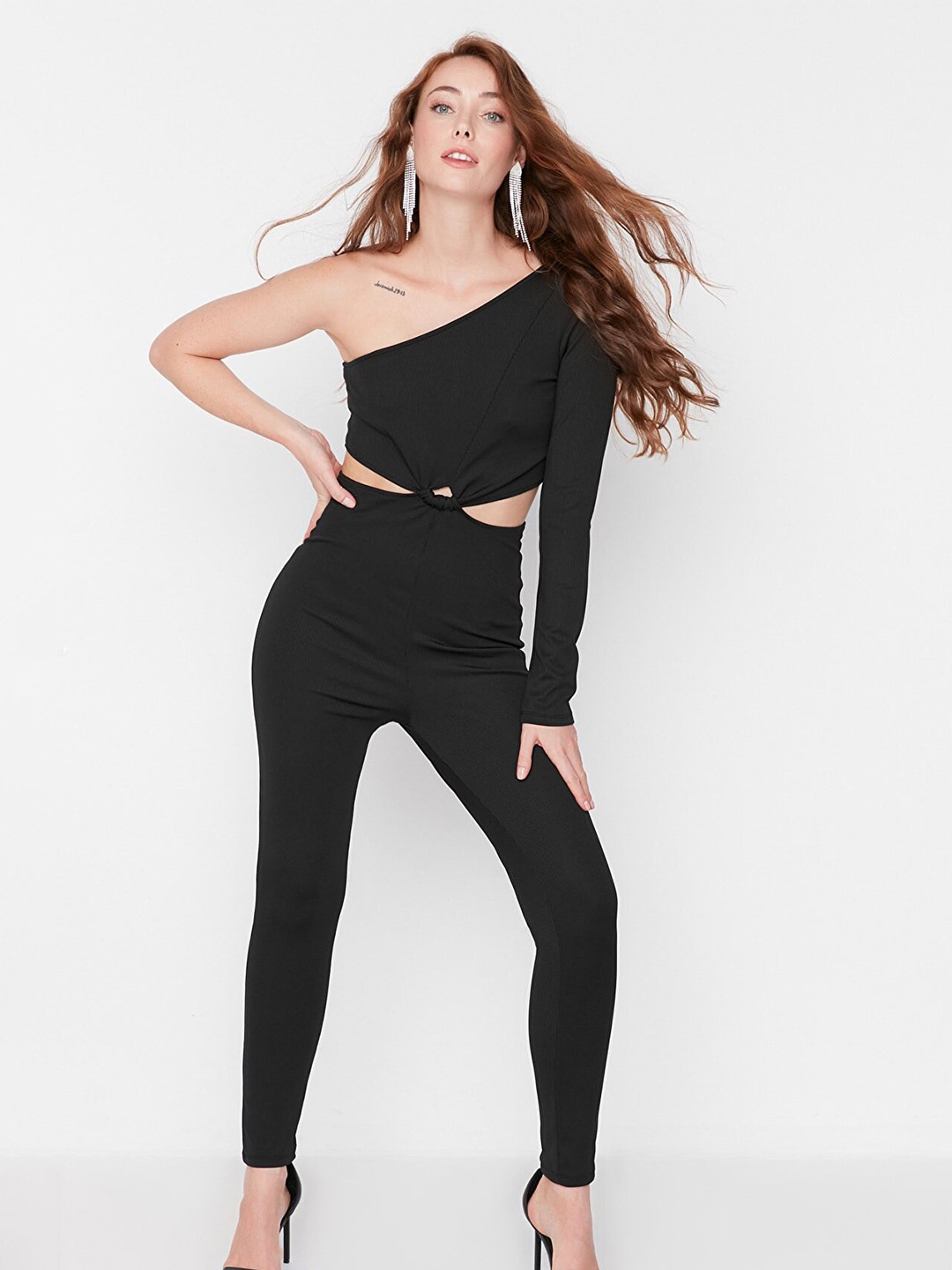 

Trendyol Women Black Basic Jumpsuit
